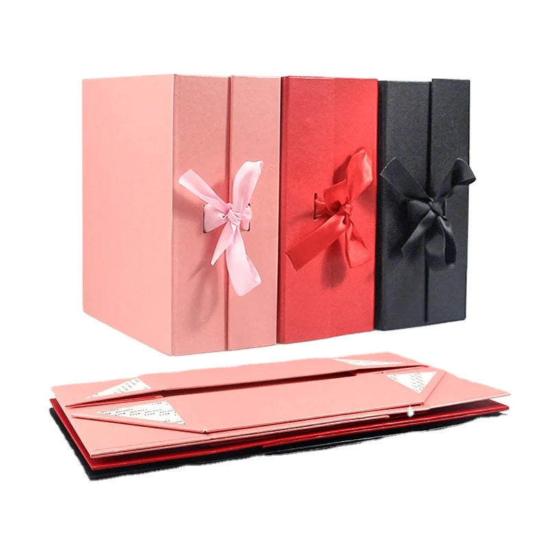 Hot Selling Independent Brand Magnetic Box Gift Packaging Gift Paper Box Folding Box a Variety of Styles Can Accept Custom