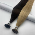 Wholesale Manufacturing Salon Quality Super Double Drawn Remy Human Natural Virgin European Hair Keratin Flat Tip Hair Extension