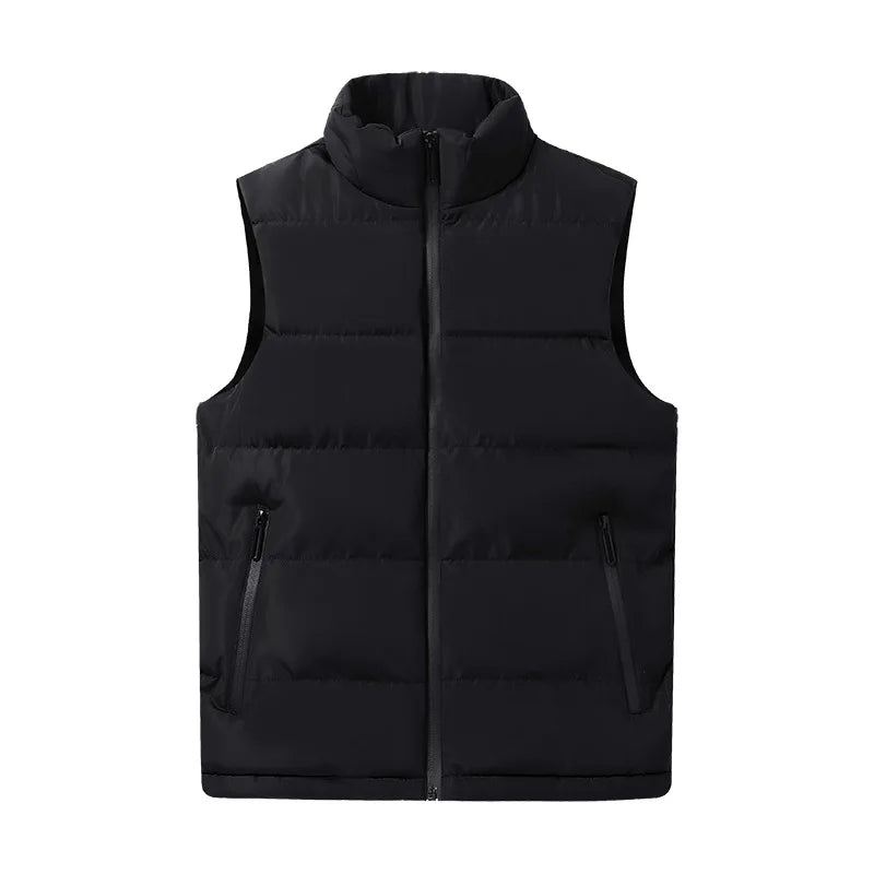 Wholesale Reversible Down Cotton Vest Jacket for Men Vintage Decoration Windproof and Breathable Thick Warm Winter Outer Wear