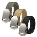 Factory Direct Supply Alloy Buckle Belt Travel Adjustable Black Brown a Large Number of Spot Heavy Duty Canvas Nylon Belt