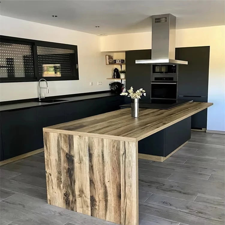 Customized Modern Modular Kitchen Cabinet with Plywood Carcase MDF Doors Lacquer Finish