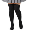 Wholesale Black White Long Stockings Nylon Plus Size Over the Knee Thigh High Socks for Women