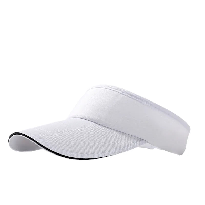 Customized Logo Fashion Sport Golf Visor Outdoor Sunshade Hollow Top Sun Hat