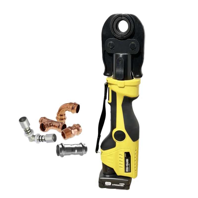 Hydraulic Pipe  Pro Press Tool Kit Vertical Battery Powered HVAC Plumbing Tools  for Copper PEX Plastic Pipes  Crimping Machine