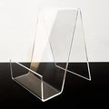 Acrylic Book Display Stand Clear Easel with Ledge Tablet Holder for Displaying Books Pictures Notebooks CDs Artworks Etc