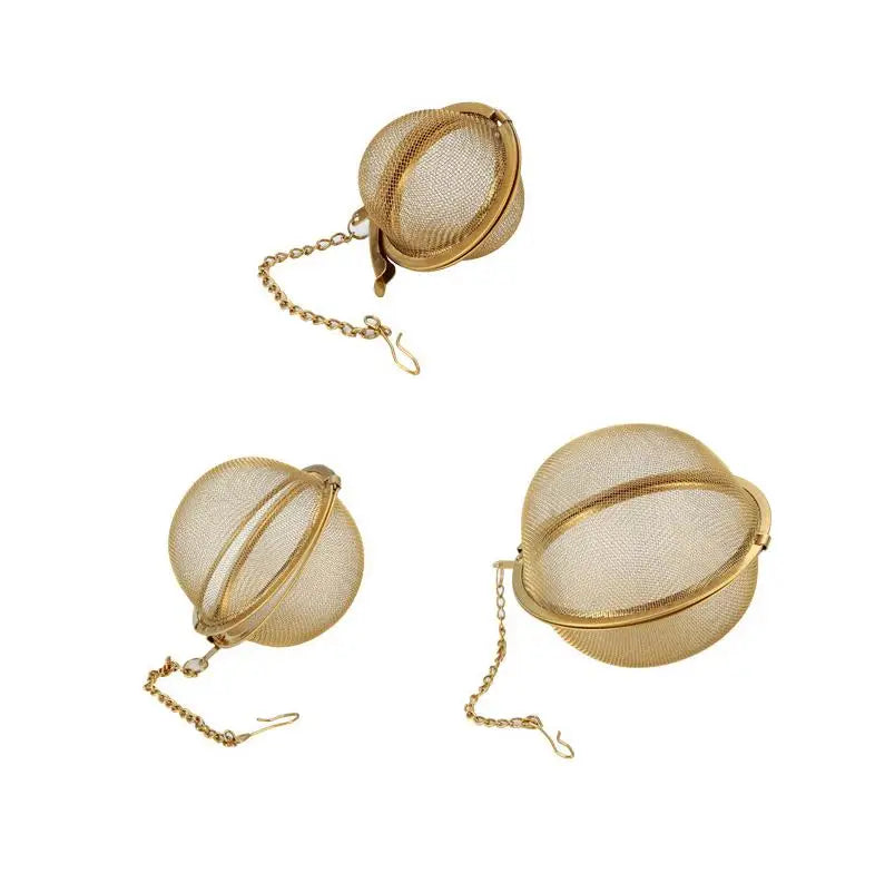 Different Size Fine Mesh Tea Infuser Ball Stainless Steel Tea Sphere Filter Strainers Seasoning Balls for Kitchen Gadgets