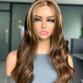 Wholesale Human Hair Wigs 4*4 Lace Ombre Body Wave Brazilian Virgin Human Wigs for Black Woman