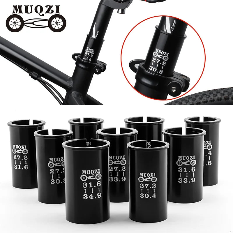 MUQZI 60mm Bicycle Seat Post Tube Adapter Seatpost Reducing Sleeve Conversion 22.2/25.4/27.2/28.6/30.9/31.6/31.8/33.9MM