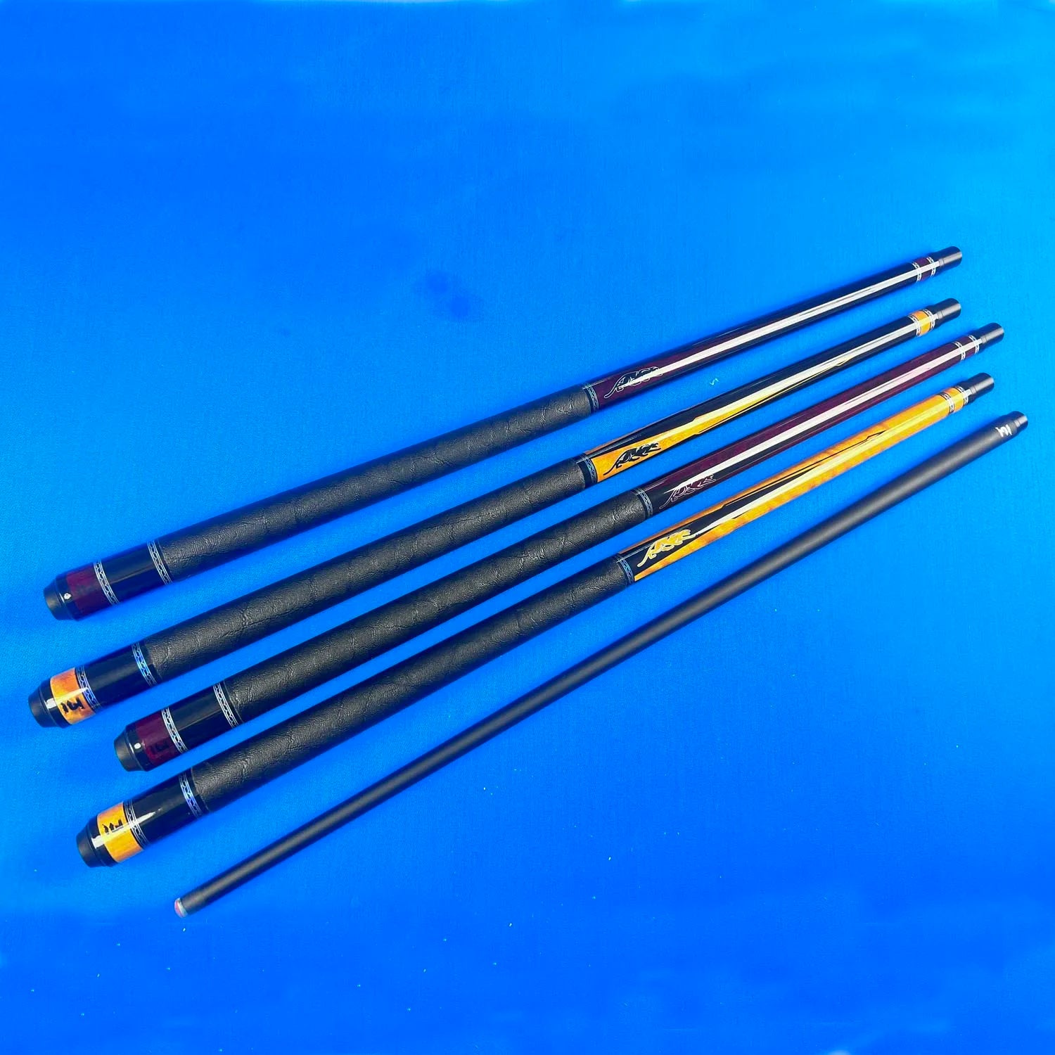 High-tech PREOAIDR  Handmade Carbon Shaft Billiard Pool Cue Stick  With Leather Butt