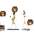 New Retro Creative Dining Table Art Iron Candlestick Craftsmanship Home Themed Restaurant Decoration Accessories Wholesale