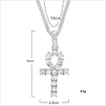 Fashion Brass Alloy Rhinestone Beads Allah Diamond Pendant Necklace Hip Hop His and Her Necklace Jewelry