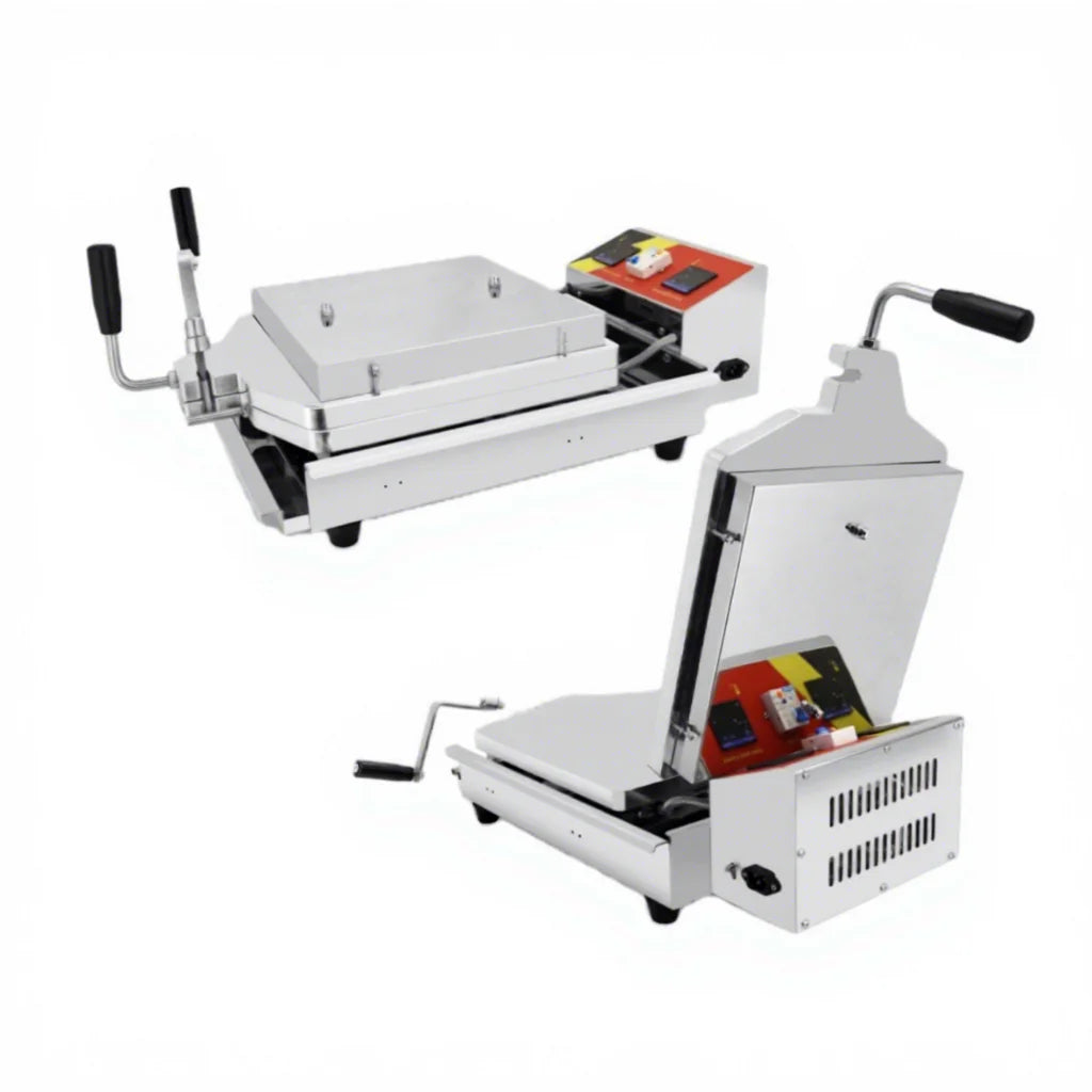 110V 220V Setting Time Temperature Crispy Fossil Seafood Pie Maker Scallop Cracker Machinery Senbei Making Maker Machine