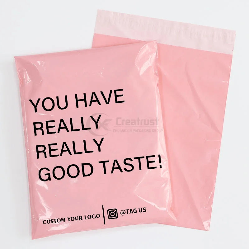 ZGCX Free Sample Stock Waterproof Eco-friendly Self-adhesive Poly Mailers 10X13 Printed Logo Wholesale Clothing Shoes Socks