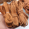 Wholesale 3mm Natural Color Genuine Cow Leather Cord Plated DIY Jewelry Making Findings Gift Wrapping 5mm 4mm 10mm Rope
