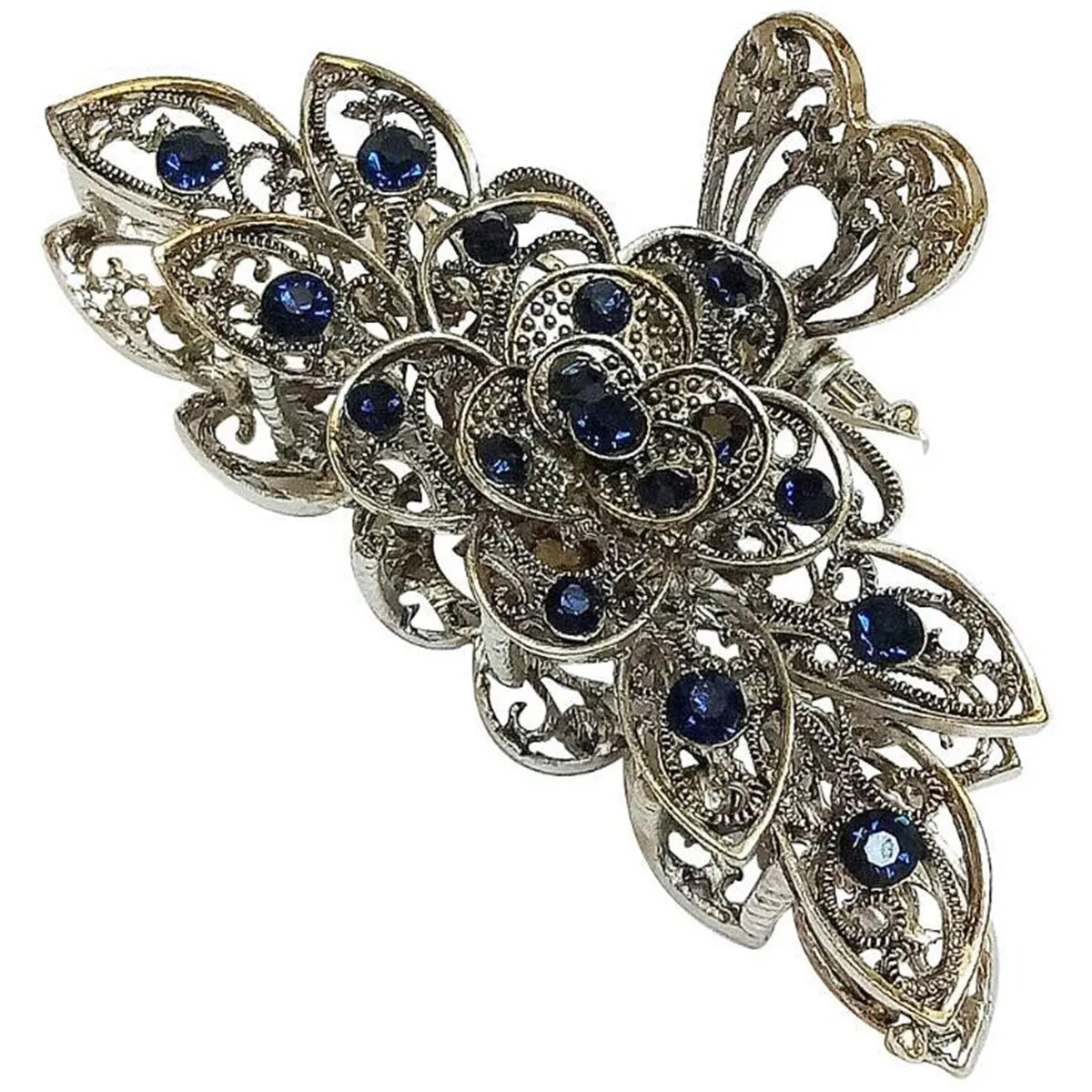 Fashion Women Girl Crystal Rhinestone Flower Hair Claws Clips Clamps Hair Accessories