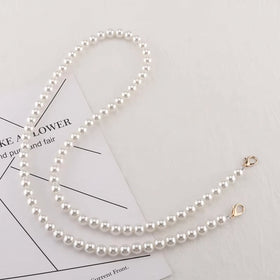 Diameter 12mm Hand-made Custom Bag Chain Bag Accessories Carry-on Single Shoulder Crossover Bag Shoulder Straps Chain with Pearl