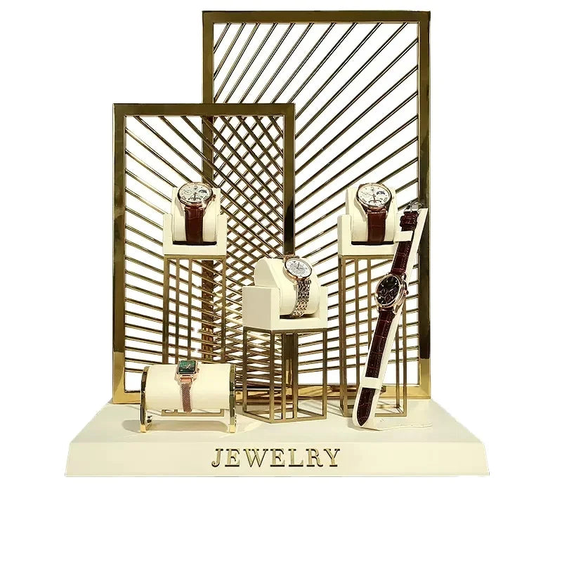 customize High Quality Luxury Watch Display Prop Metal Watch Display Stands for Showcase