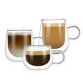Handmade High Borosilicate Glass Coffee Cup Latte Cup Cappuccino Double Wall Insulated Glasses clear Glass Double Wall Glass Mug