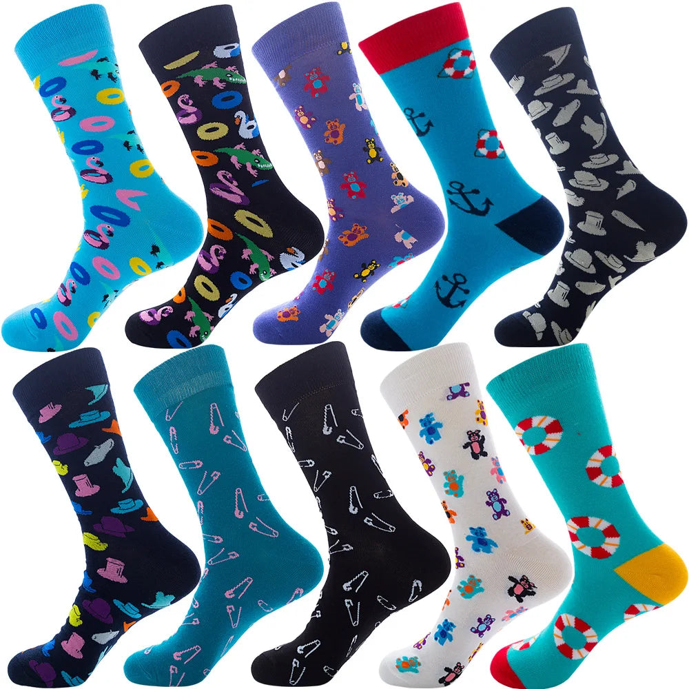 Whale Custom Logo Personality Funny Fun Cotton Novelty Fashion Comfortable Crew Socks Men Women