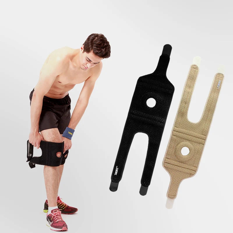 Aolikes Compressive Neoprene Breathable Sports Knee Brace Adjustable Patella Strap With Eva Pad and Spring Support for Sports
