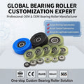 Techmo Polyurethane Wheel Caster PU Sponge Roller PU Coating Roller PU62630-9 626RS 6x30x9mm