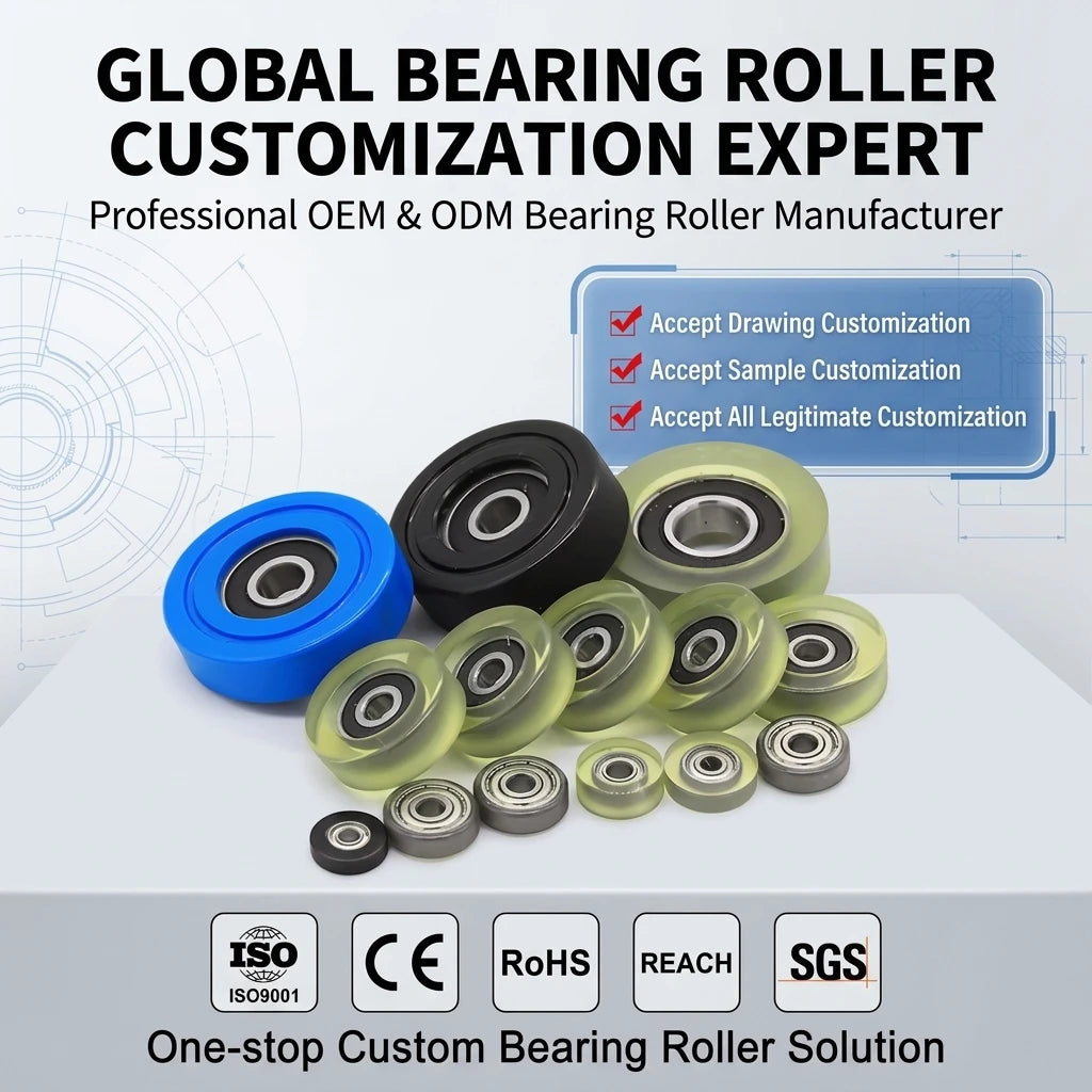 Techmo Polyurethane Wheel Caster PU Sponge Roller PU Coating Roller PU62630-9 626RS 6x30x9mm