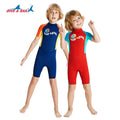 DIVE&SAIL Boys' One-Piece Long Sleeve Print Swimsuit Spandex/Nylon Quick Dry Breathable Anti-UV UPF 50 Beachwear Training