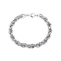 Vintage Jewelry Simple Man Stainless Steel Twisted Chain Bracelet