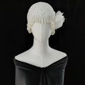 V125 Real Photos Vintage 1920s One Layer Appliques Lace With Pearls Bridal Veil Wedding Accessories for Wedding