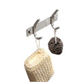 Modern Design Stainless Steel Wall-Mounted Over the Door Rack for Bathroom Kitchen Bedroom with 6 Hooks Coats & Clothes Holder