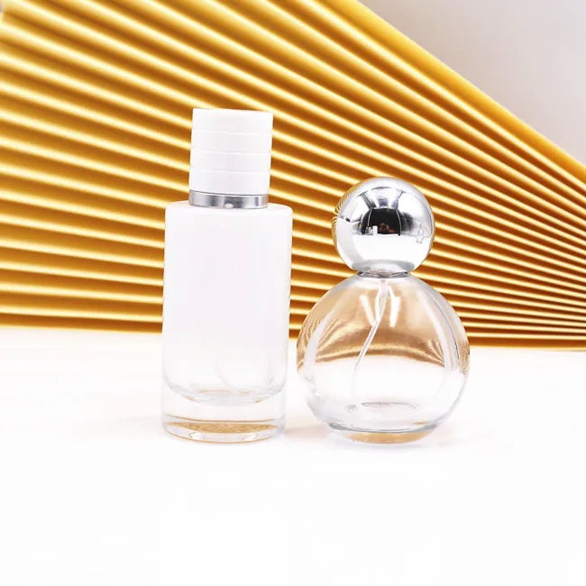 Perfume Bottle White 30ml 50ml 100ml Perfume Bottle Spray Cosmetic Fragrance Oil Empty Perfume Bottle 50ml with Box