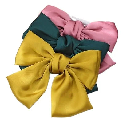 Wholesale Good Quality Fabric Korean Style Solid Color Custom Fashion Girls Hair Clip MegaBDM
