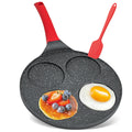 AMZ Hot Selling Multi Function 4 Holes Non-Stick Breakfast Pancake Cooking Egg Frying Pan