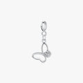 Classic 925 Sterling Silver Fashion Butterfly Charm Pendant Fit for Women Girls DIY Bracelet or Necklace Fine Jewelry