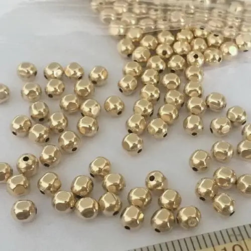 14k Gold Filled Faceted Spacer Beads for Jewelry Making 1592587