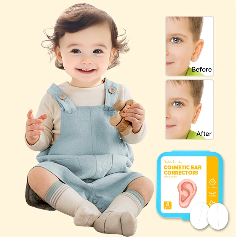 1 Pack 6 Count Silicone Ear Corrector Cosmetic Discreet Protruding Ear Corrector Instant Correction for Prominent Ears