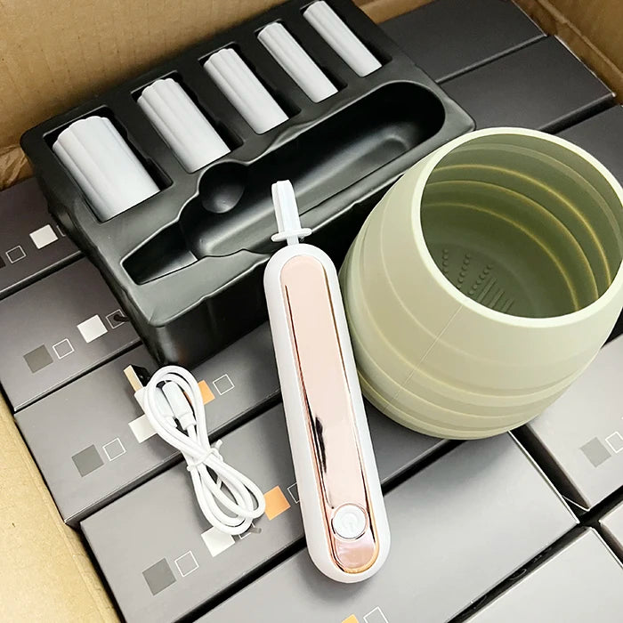 USB Rechargeable Glue Shaker Quick Dry Makeup Brush Rechargeable Makeup Brush Cleaner Eyelash Extensions Glue Shaker