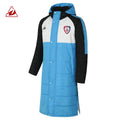 Custom Warm Windproof Hood Waterproof Long Cotton Soccer Jackets for Men Football Team Jackets Winter Cotton-Padded Coats