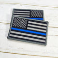 Wholesale Iron-On 7.5*5 cm Hook and Loop Backing Polyester Fabric American Flag Embroidery Patch for Hats