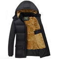 Winter Warm Windproof Windbreaker Mens Thick Big Tall Jacket Coat Outdoor Hooded Plus Size Men's Jacket