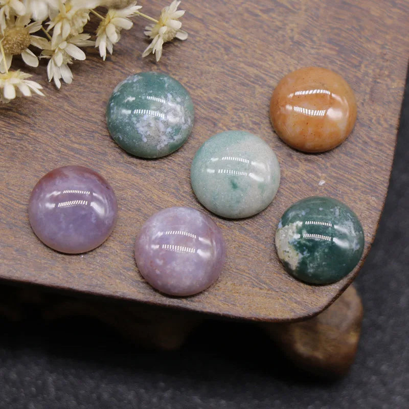 DIY Crystals Best Selling Natural Carnelian Cabochon Round Shape Handmade Gemstone crystal jewelry