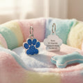 Wholesale Good Quality Pet Gift Mix Colors Paw Tags Metal Dog Tags
