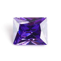 Princess Shape 5*7mm Violet 3A Cubic Zirconia Stones for Custom Watch