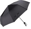 Wholesale Automatic Three-Folding Golf Umbrella with Custom Logo Printing Modern Design On/Off Switch Plastic Handle for Rain