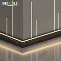 Aluminium Alloy Baseboard Wall Flooring LED Skirting Board Aluminum Led Baseboard Lighting Skirting