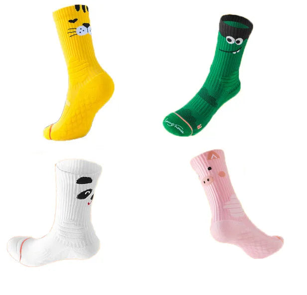 WUYANG FACTORY Funny Cute Animal Sock for Women Custom Polyester Socks Running Tube Cartoon Socks