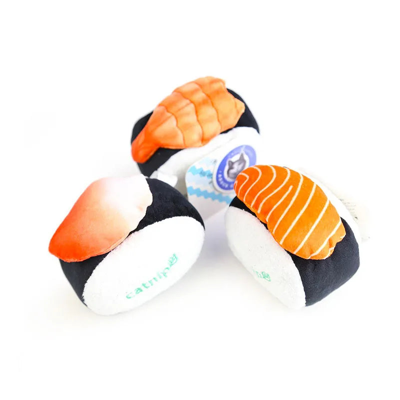 Fashion Custom Catnip Plush Print Fish Interactive Plush Cat Toys Interactive