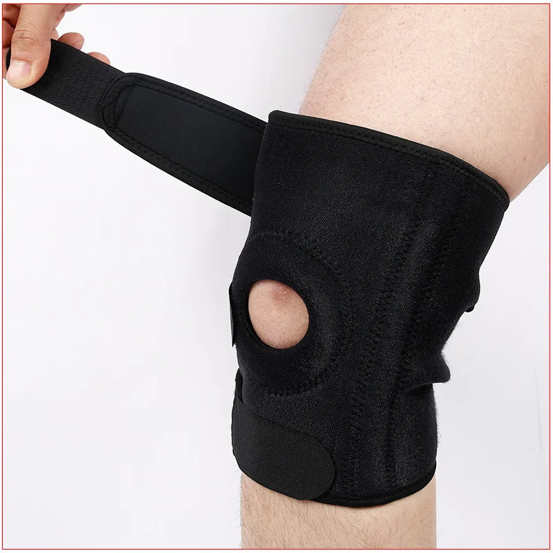 Adjustable Compression Strap Knee Support Brace One Fits All Spring Warm Neoprene SBR Spandex Nylon Cotton Custom for Outdoor
