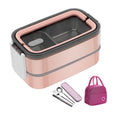 Customized Logo Multi-Color Stainless Steel Bento Lunch Box for Adults and Children Tableware Meal Bag for Food Storage