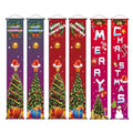 Custom 2026 Newest Christmas Banner Hanging Polyester Flag Decorative Flags on String Factory180X30cm 12X70" UV Resistant.